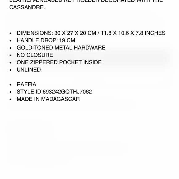 Saint Laurent Ladies Natural Medium Panier Raffia Bag - Picture 14 of 15